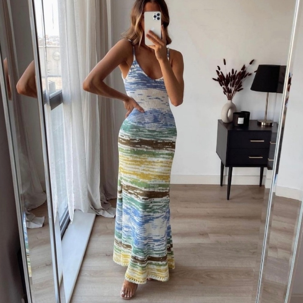 ZARA LONG KNIT DRESS size S